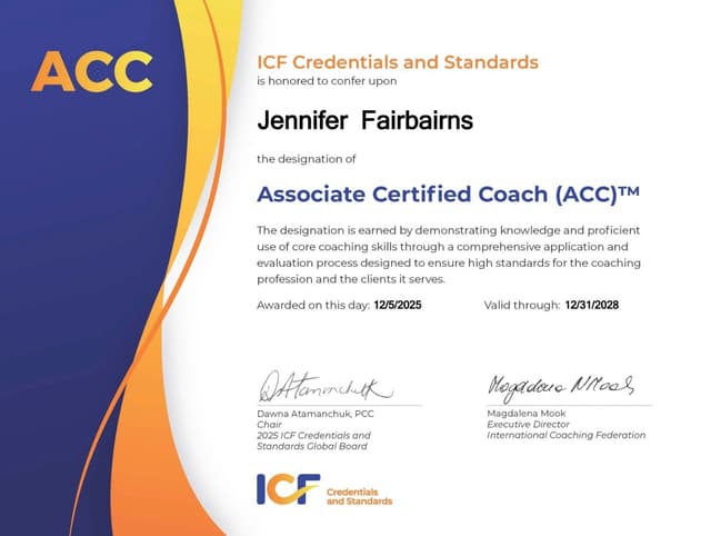 ICF ACC Certification Badge