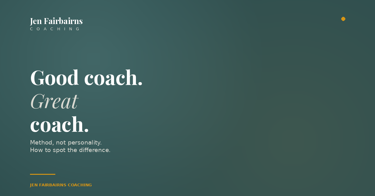 What Makes a Good Executive Coach Different From a Great One?